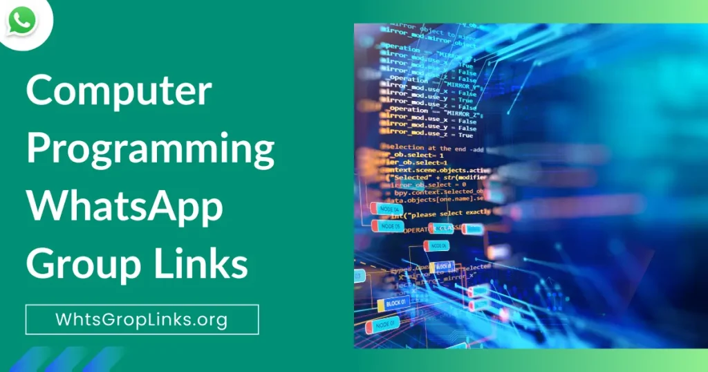 Computer Programming WhatsApp Group Links