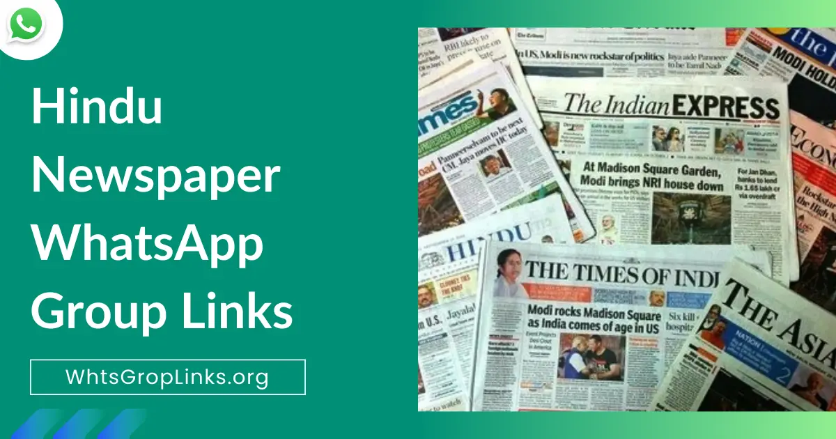 Hindu Newspaper WhatsApp Group Links