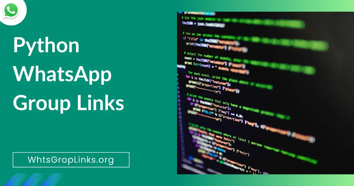 Python WhatsApp Group Links